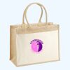 Cotton Pocket Jute Shopper Thumbnail