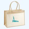 Cotton Pocket Jute Shopper Thumbnail