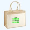 Cotton Pocket Jute Shopper Thumbnail