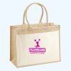 Cotton Pocket Jute Shopper Thumbnail