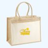 Cotton Pocket Jute Shopper Thumbnail