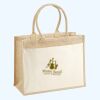 Cotton Pocket Jute Shopper Thumbnail