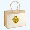 Cotton Pocket Jute Shopper Thumbnail