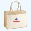 Cotton Pocket Jute Shopper Thumbnail