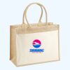 Cotton Pocket Jute Shopper Thumbnail