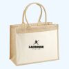 Cotton Pocket Jute Shopper Thumbnail