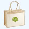 Cotton Pocket Jute Shopper Thumbnail