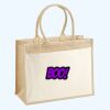 Cotton Pocket Jute Shopper Thumbnail