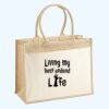 Cotton Pocket Jute Shopper Thumbnail