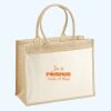 Cotton Pocket Jute Shopper Thumbnail