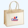 Cotton Pocket Jute Shopper Thumbnail