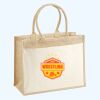 Cotton Pocket Jute Shopper Thumbnail