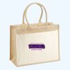 Cotton Pocket Jute Shopper Thumbnail