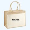 Cotton Pocket Jute Shopper Thumbnail