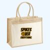 Cotton Pocket Jute Shopper Thumbnail