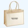 Cotton Pocket Jute Shopper Thumbnail