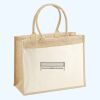 Cotton Pocket Jute Shopper Thumbnail