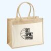 Cotton Pocket Jute Shopper Thumbnail