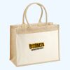 Cotton Pocket Jute Shopper Thumbnail