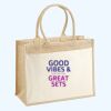 Cotton Pocket Jute Shopper Thumbnail