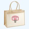 Cotton Pocket Jute Shopper Thumbnail