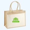 Cotton Pocket Jute Shopper Thumbnail