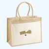 Cotton Pocket Jute Shopper Thumbnail