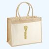 Cotton Pocket Jute Shopper Thumbnail