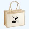 Cotton Pocket Jute Shopper Thumbnail