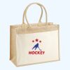 Cotton Pocket Jute Shopper Thumbnail