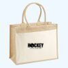 Cotton Pocket Jute Shopper Thumbnail