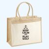 Cotton Pocket Jute Shopper Thumbnail
