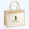 Cotton Pocket Jute Shopper Thumbnail
