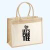 Cotton Pocket Jute Shopper Thumbnail