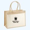 Cotton Pocket Jute Shopper Thumbnail
