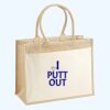 Cotton Pocket Jute Shopper Thumbnail