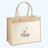 Cotton Pocket Jute Shopper Thumbnail