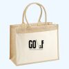 Cotton Pocket Jute Shopper Thumbnail