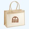 Cotton Pocket Jute Shopper Thumbnail