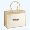 Cotton Pocket Jute Shopper Thumbnail
