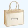 Cotton Pocket Jute Shopper Thumbnail