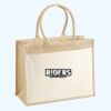 Cotton Pocket Jute Shopper Thumbnail