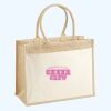 Cotton Pocket Jute Shopper Thumbnail
