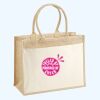 Cotton Pocket Jute Shopper Thumbnail