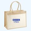Cotton Pocket Jute Shopper Thumbnail