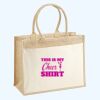 Cotton Pocket Jute Shopper Thumbnail