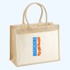 Cotton Pocket Jute Shopper Thumbnail