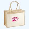 Cotton Pocket Jute Shopper Thumbnail