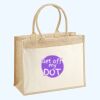 Cotton Pocket Jute Shopper Thumbnail